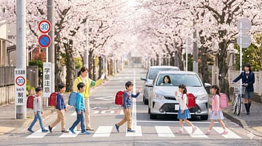 春の新学期、みんなで守る交通安全 | 株式会社PLUMs